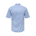 ONLY & SONS Miles S/S Stretch Skjorte - Cashmere Blue
