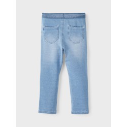 NAME IT Mini Salli Slim Sweat Jeans - Light Blue Denim