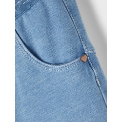 NAME IT Mini Salli Slim Sweat Jeans - Light Blue Denim