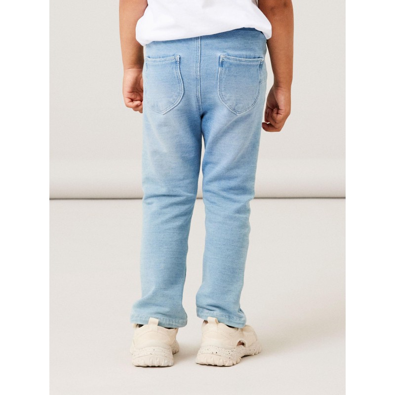 NAME IT Mini Salli Slim Sweat Jeans - Light Blue Denim