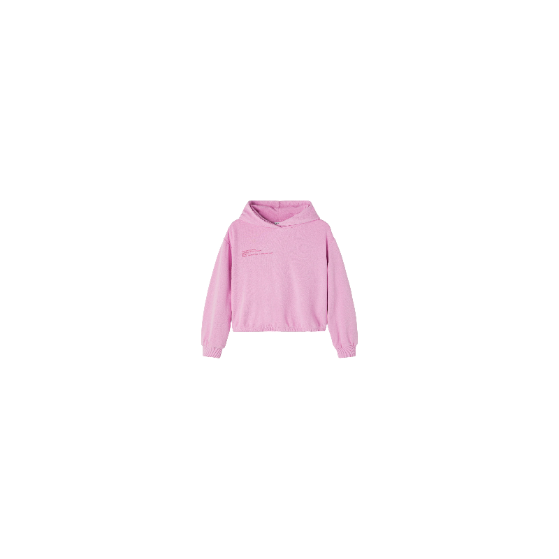 NAME IT KIDS pige - Mone sunshine mind hoodie- Orchid