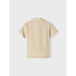 NAME IT Kids Hesmion Kortærmet Skjorte - Humus