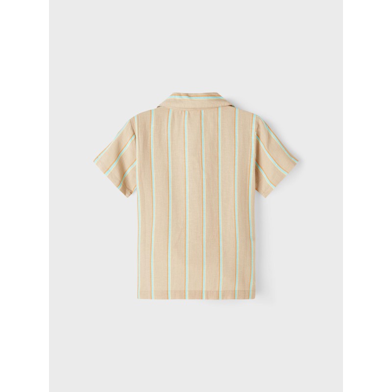 NAME IT Kids Hesmion Kortærmet Skjorte - Humus