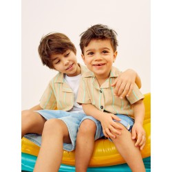 NAME IT Kids Hesmion Kortærmet Skjorte - Humus