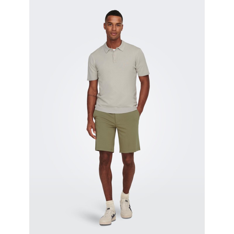 ONLY & SONS S/S Strik Polo - Pumice Stone