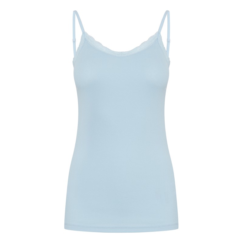 FRANSA Hizamond Strop Top - Sky Blue