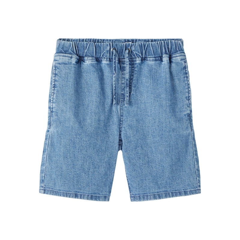 NAME IT Kids Ben Jogger Hør/Denim Shorts - Dark Blue Denim