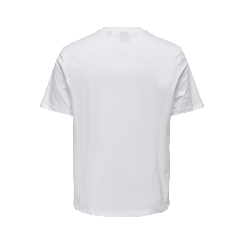 ONLY & SONS Onsaugust Reg Kortærmet Tee - Bright Hvid