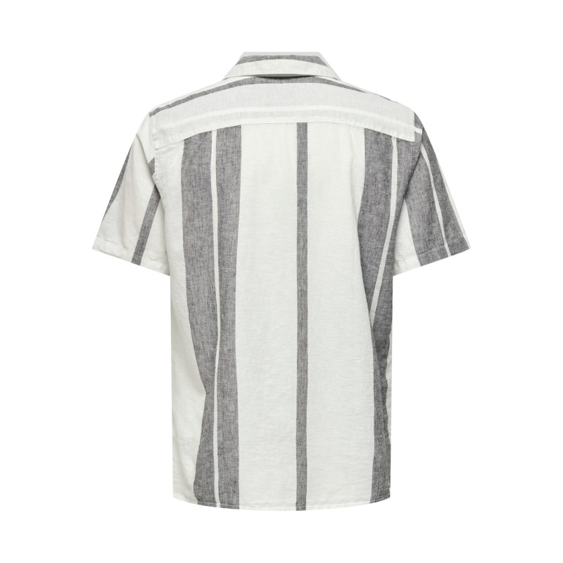 ONLY & SONS Caiden Hør Skjorte - Cloud Dancer