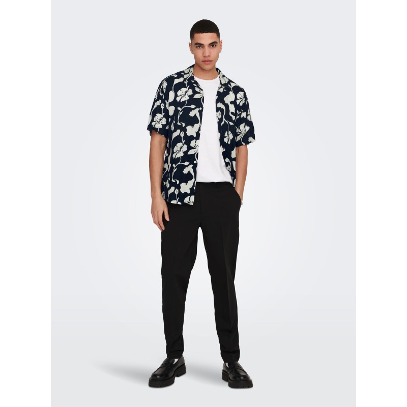 ONLY & SONS Dash Resort Skjorte - Dark Navy