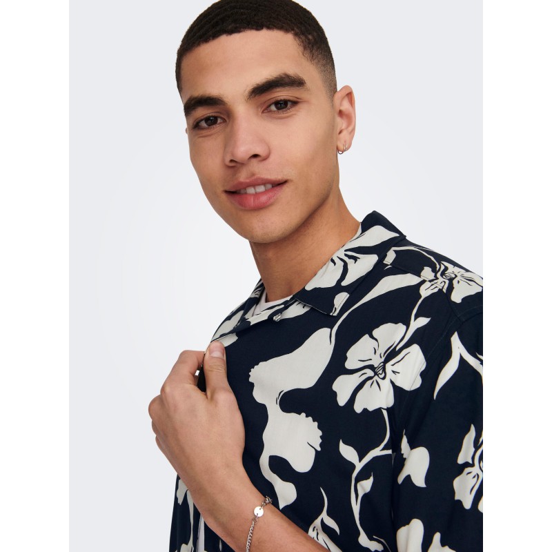 ONLY & SONS Dash Resort Skjorte - Dark Navy