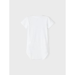 NAME IT Jindy Kortærmet Body Box - Bright Hvid