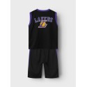 NAME IT Kids Abo NBA Sæt  - Sort
