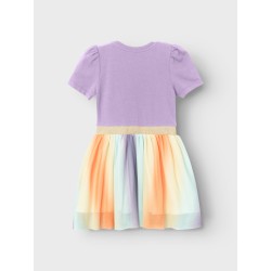 NAME IT Mini Josia Kortærmet Kjole - Orchid Bloom