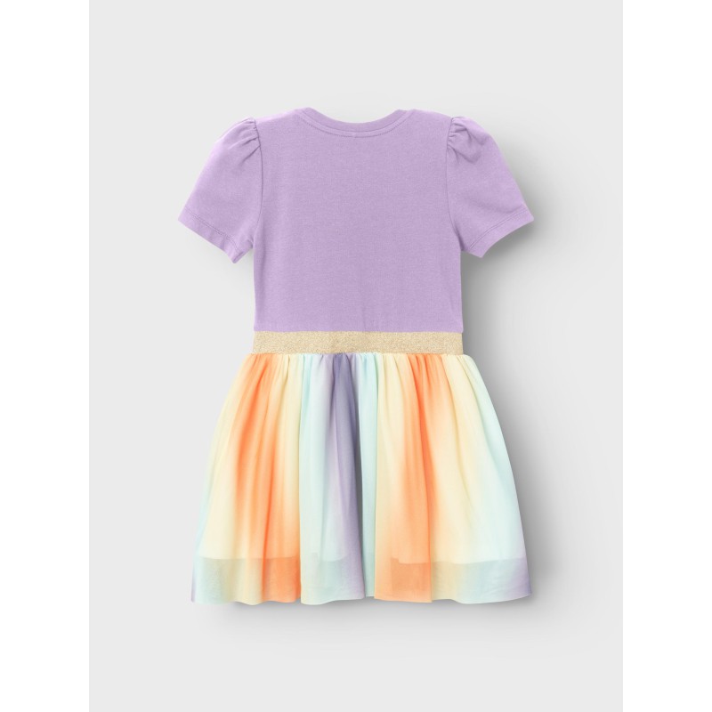 NAME IT Mini Josia Kortærmet Kjole - Orchid Bloom