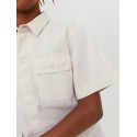 JACK & JONES Junior Oversized Hør Skjorte - Moonbeam