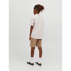 JACK & JONES Junior Oversized Hør Skjorte - Moonbeam