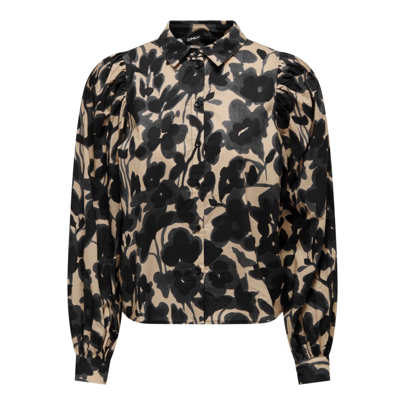 ONLY Jada Langærmet Volume Shirt Ptm - Irish Cream