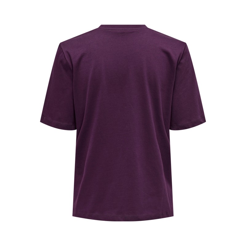 ONLY Tina Life Boxy S/S Top Box Jrs - Italian Plum