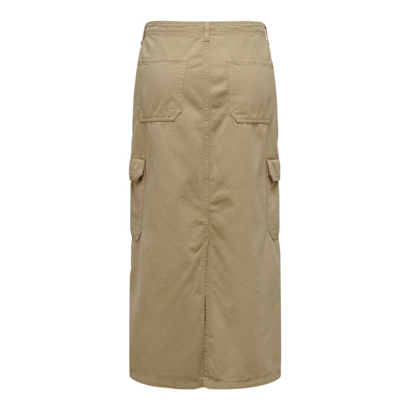 ONLY Malfy Lang Cargo Skirt Pnt - Weathered Teak