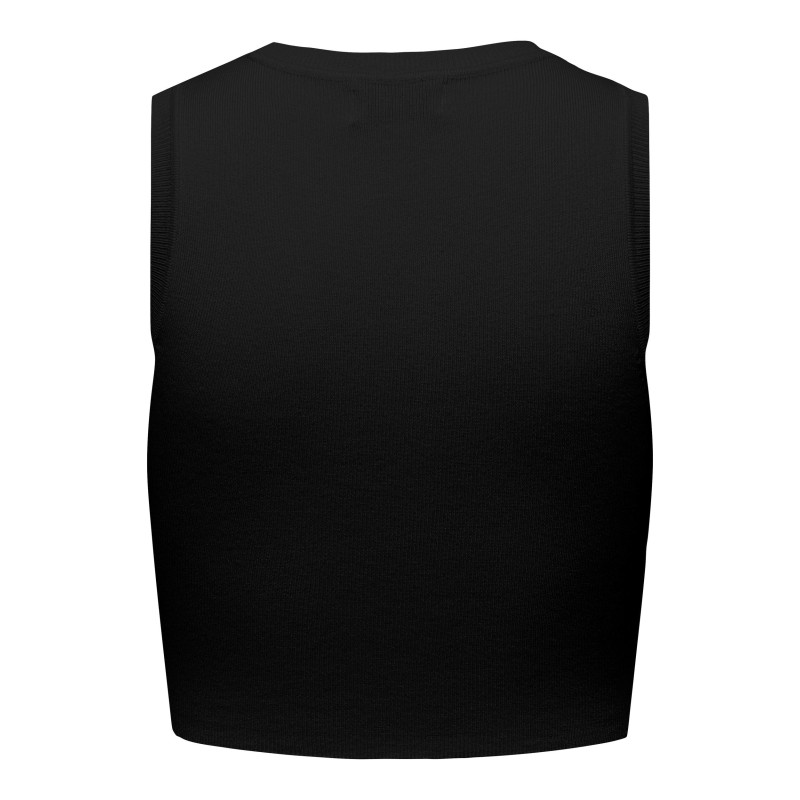 JDY Cirkeline Strik Crop Top - Sort