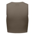 JDY Cirkeline Strik Crop Top - Walnut