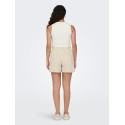 JDY Cirkeline Strik Crop Top - Cloud Dancer