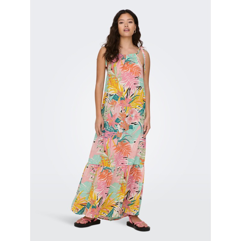 JDY Clara Strap Maxi Kjole - Cloud Dancer