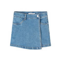 NAME IT Kids Laila Baggy Denim Shorts - Medium Blue Denim