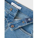 NAME IT Kids Laila Baggy Denim Shorts - Medium Blue Denim