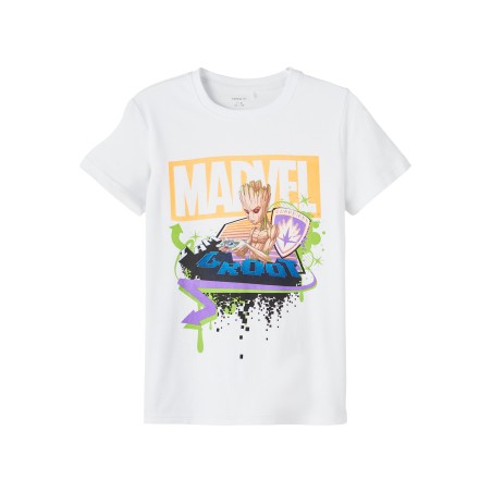 NAME IT Kids Macos MARVEL Groot T-shirt - Bright White
