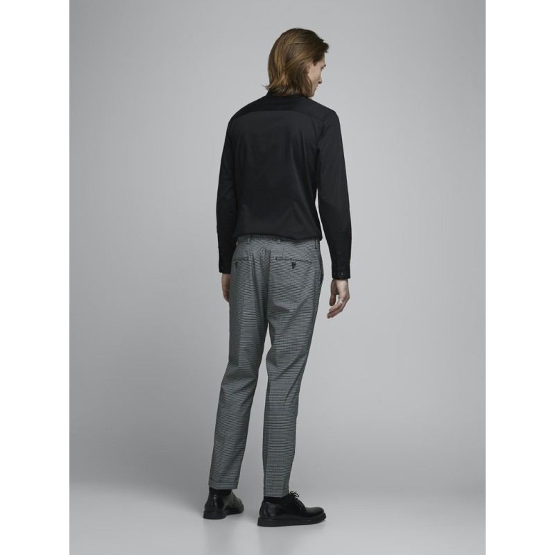 JACK & JONES Langærmet Stretch Skjorte Super Slim - Sort