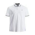 JACK & JONES Plus Paulos Polo Skjorte - Hvid