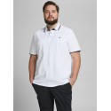 JACK & JONES Plus Paulos Polo Skjorte - Hvid