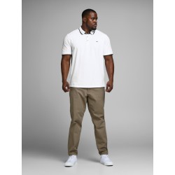 JACK & JONES Plus Paulos Polo Skjorte - Hvid