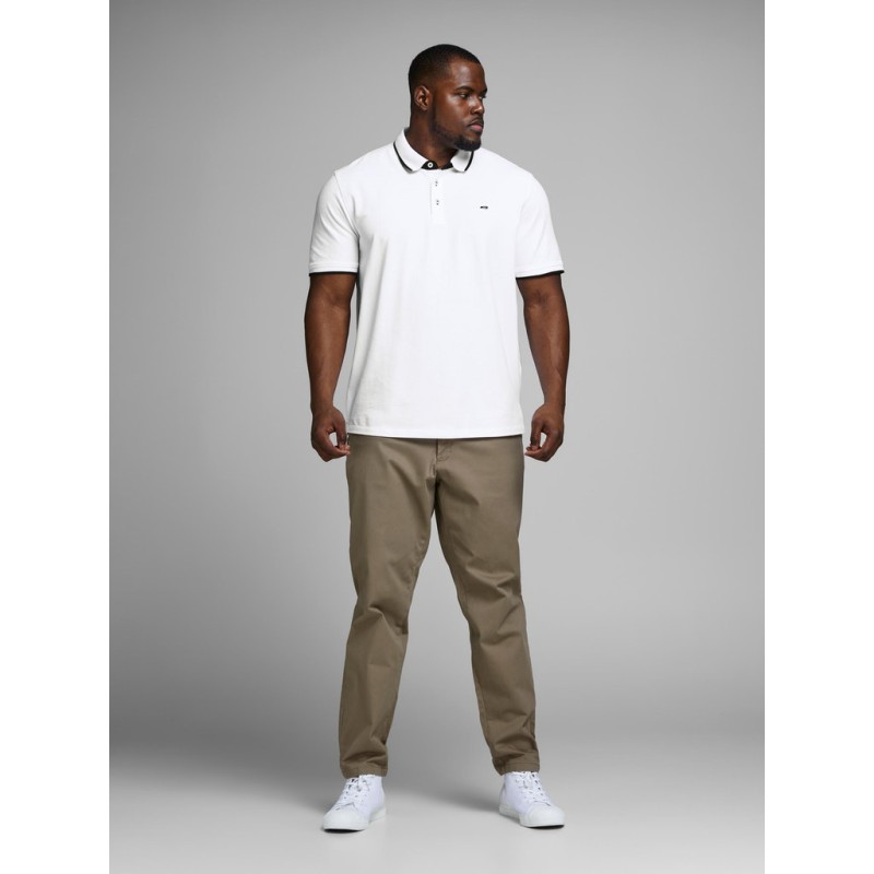 JACK & JONES Plus Paulos Polo Skjorte - Hvid