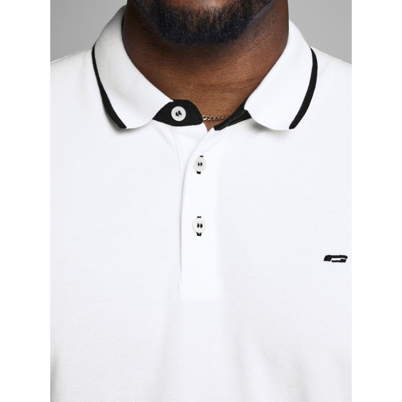 JACK & JONES Plus Paulos Polo Skjorte - Hvid