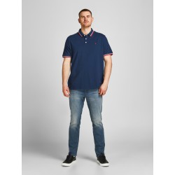 JACK & JONES Plus Paulos Polo Skjorte - Navy Blazer