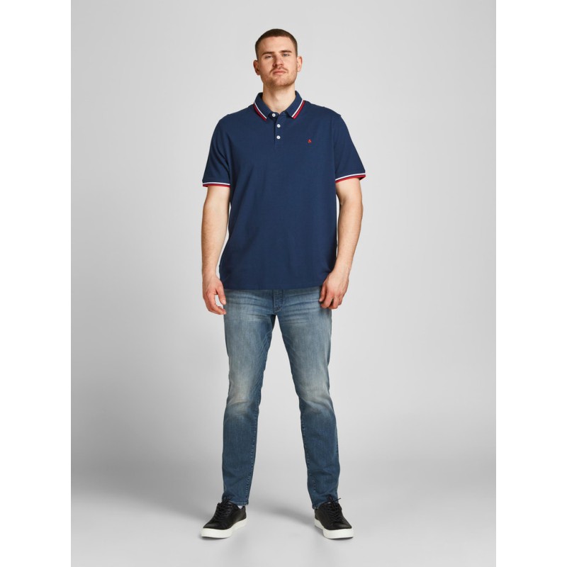 JACK & JONES Plus Paulos Polo Skjorte - Navy Blazer