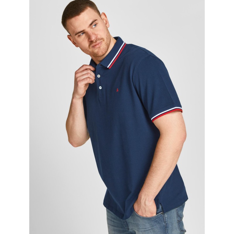 JACK & JONES Plus Paulos Polo Skjorte - Navy Blazer