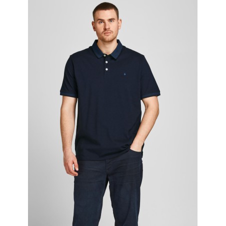 JACK & JONES Plus Paulos Polo Skjorte - Dark Navy