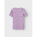NAME IT Janet Kortærmet Xsl Top - Orchid Bloom