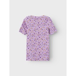 NAME IT Janet Kortærmet Xsl Top - Orchid Bloom