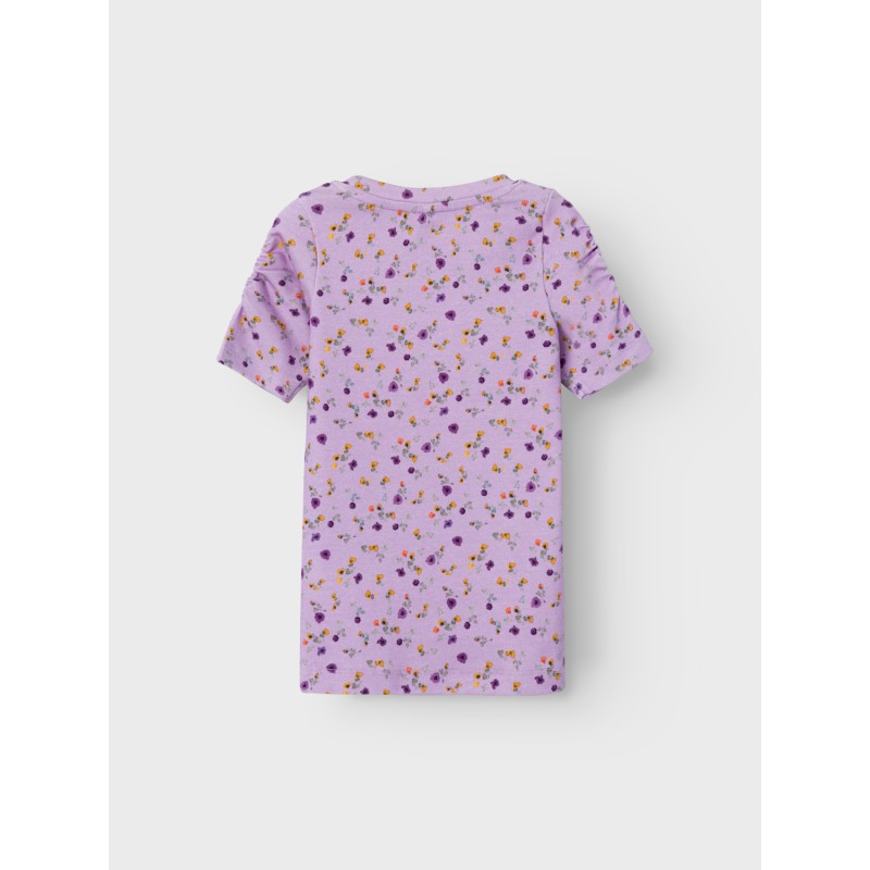 NAME IT Janet Kortærmet Xsl Top - Orchid Bloom