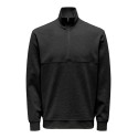 ONLY & SONS Onskodyl Reg 1/4 Zip Sweat - Sort