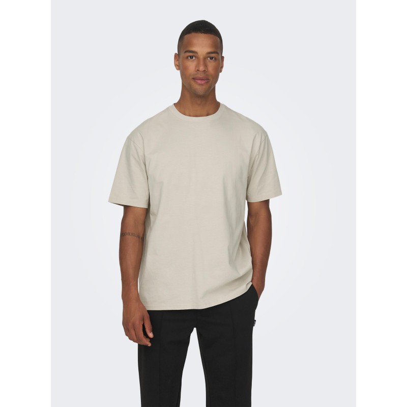 ONLY & SONS Fred T-shirt - Silver Lining