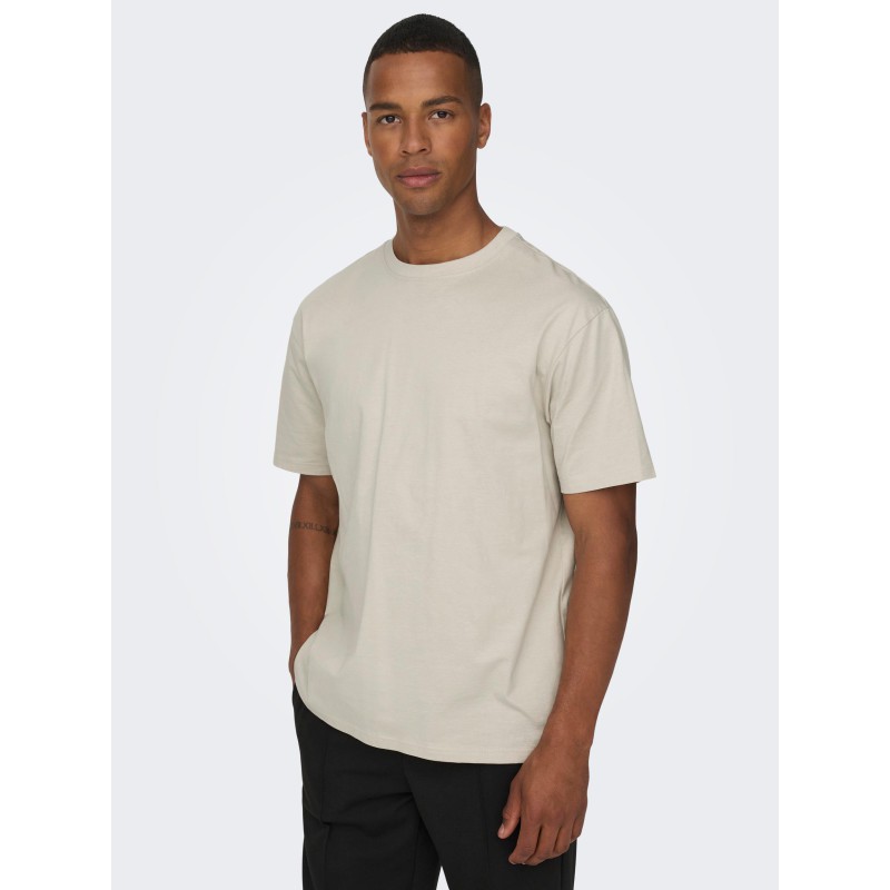 ONLY & SONS Fred T-shirt - Silver Lining