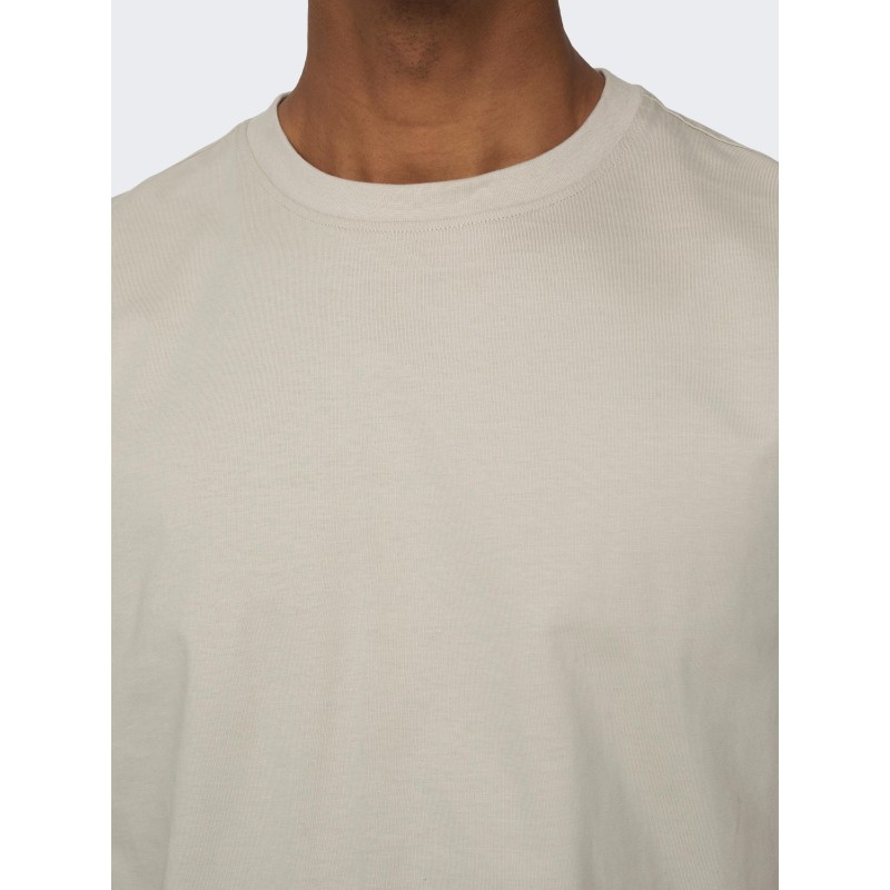 ONLY & SONS Fred T-shirt - Silver Lining