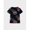 NAME IT Joiah Spidey Kortærmet Top Mar - Dark Sapphire