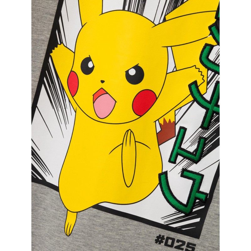 NAME IT Kids Jyxton Pokemon T-shirt - Grey Melange